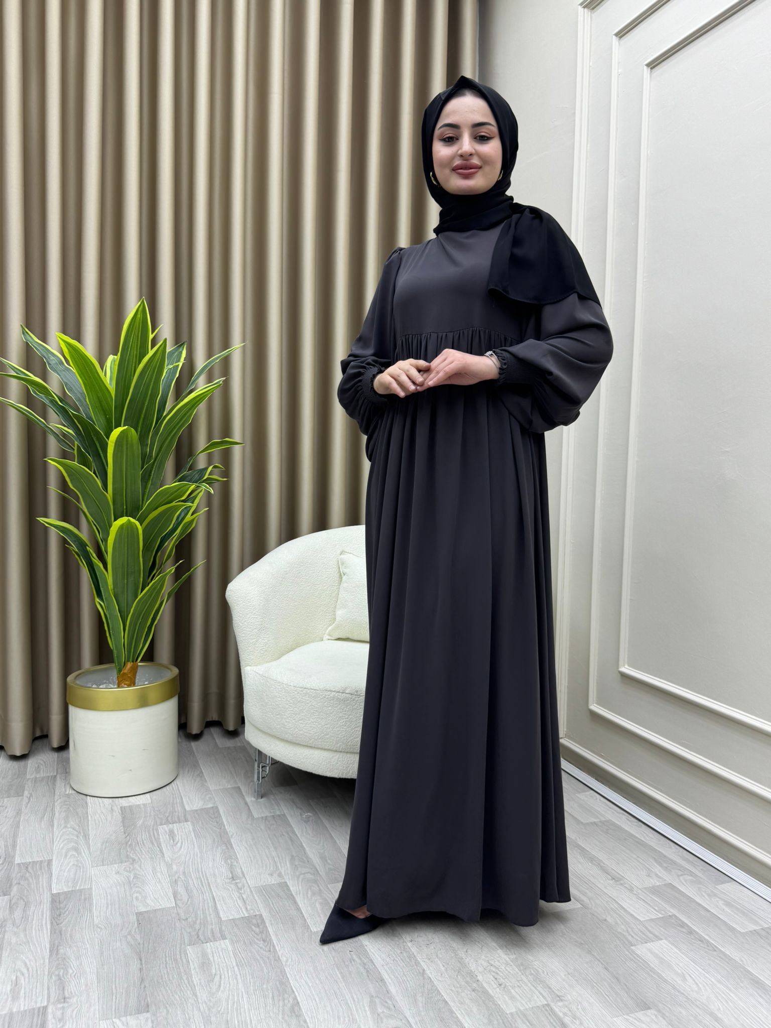 Süreyya Elbise Füme